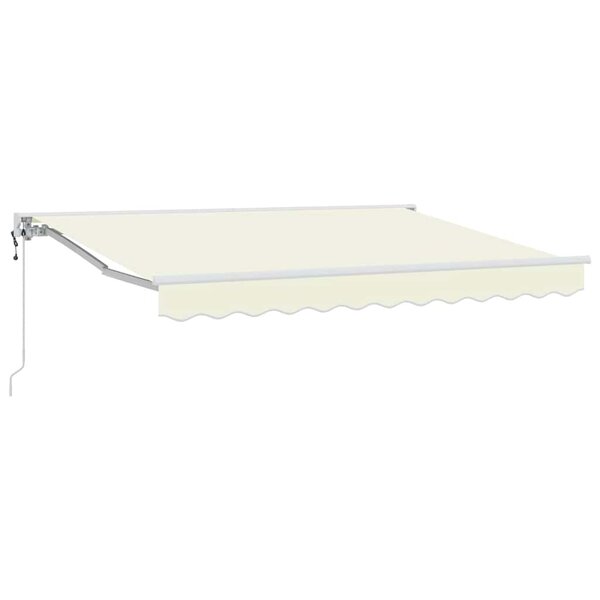 vidaXL Cadre d'auvent Crème 250 x 200 cm Polyester avec revêtement PU