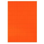 Étiquette adhésive permanente fluo orange 70x31 mm (lot de 2700)