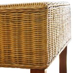 vidaXL Chaises à manger lot de 4 marron rotin naturel