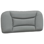 vidaXL Cadre de lit avec lumières LED gris clair 80x200 cm tissu