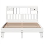 vidaXL Cadre de lit sans matelas blanc 160x200 cm bois de pin massif