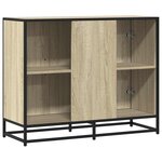 vidaXL Buffet chêne sonoma 94x35x76 cm bois d'ingénierie