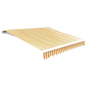 vidaXL Tissu d'auvent Jaune tournesol/blanc 6 x 3 m (cadre non inclus)