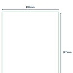 rillprint Étiquettes autocollantes 210x297 mm 500 feuilles Blanc