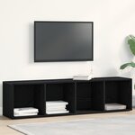 vidaXL Bibliothèque Chêne noir 36x30x143 cm Bois d'ingénierie