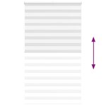 vidaXL Store zèbre blanc 120x200 cm largeur du tissu 120 9cm polyester