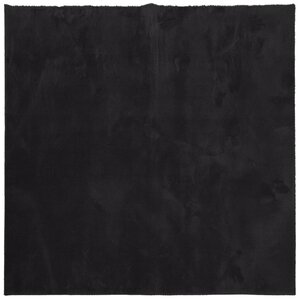 vidaXL Tapis HUARTE à poils courts doux et lavable noir 240x240 cm
