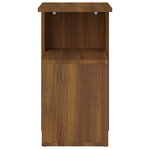 vidaXL Table d'appoint Chêne marron 36x30x56 cm Bois d'ingénierie