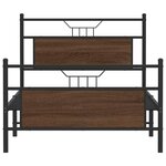 vidaXL Cadre de lit sans matelas chêne marron 107x203 cm