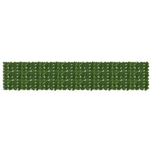 vidaXL Écran de balcon avec feuilles Vert 400 x 75 cm