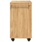 vidaXL Chariot de cuisine FLORO Cire marron 72 5 x 45 x 80 cm