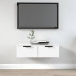 vidaXL Armoire murale blanc 68x30x20 cm bois d'ingénierie