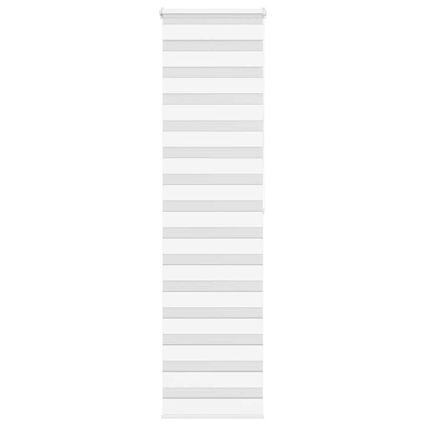 vidaXL Store zèbre blanc 65x200 cm largeur du tissu 60 9 cm polyester