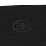 vidaXL Fauteuil inclinable Noir Tissu