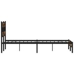 vidaXL Cadre de lit sans matelas avec tête de lit 160x200 cm