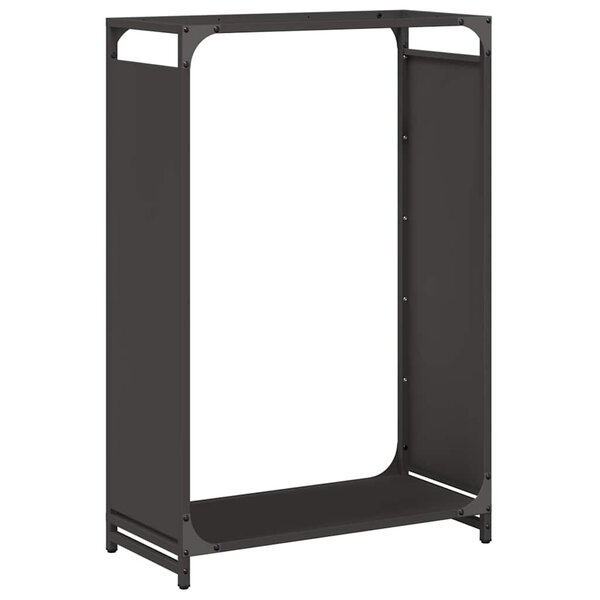 vidaXL Portant de bois chauffage noir 60x28x90 cm acier laminé à froid