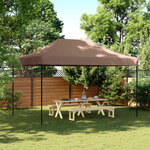 vidaXL Tente de fête 292 x 440 x 315 cm Marron Tissu Oxford