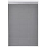 vidaXL Moustiquaire plissée pour fenêtre et store Aluminium 80 x 120cm