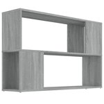vidaXL Bibliothèque Sonoma gris 100x24x63 cm Bois d'ingénierie