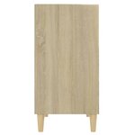 Vidaxl buffet blanc et chêne sonoma 57x35x70 cm aggloméré