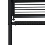 vidaXL Chaises de jardin lot de 4 noir résine tressée