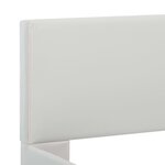 vidaXL Cadre de lit Blanc Similicuir 90 x 200 cm