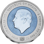 Pièce de monnaie en Titane 2 Cedis g 31.5 Millésime 2024 Space Coins SKYLAB