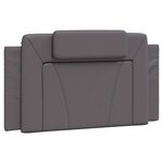 vidaXL Cadre de lit Viana sans matelas gris 100x200 cm similicuir