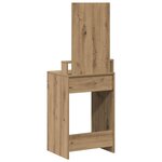 vidaXL Table de Toilette avec tiroir Chêne artisanal 50 x 41 x 140 cm