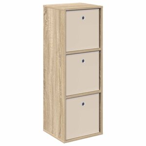 vidaXL Buffet avec tiroir Chêne Sonoma 35 x 32 x 99 5 cm
