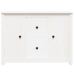vidaXL Buffet Blanc 100x35x74 cm Bois massif de pin