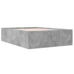 vidaXL Cadre de lit sans matelas gris béton 140x200 cm