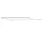 vidaXL Auvent manuel rétractable marron 400x300 cm