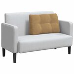 vidaXL Coussin de Dos Marron 80 x 24 x 50 cm Velours