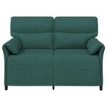 vidaXL Canapé 100  polyester  cadre en métal  MDF  Contreplaqué