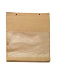 (1 lot   1000 sacs) sac papier liassé avec fenêtre en amidon de maïs 3