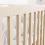Lit bébé KIPPY 60 x 120 blanc et verni