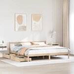 vidaXL Cadre de lit sans matelas 180x200 cm bois massif de pin