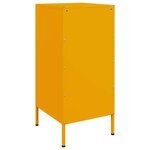 vidaXL Buffet jaune moutarde 36x39x79 cm acier