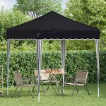 vidaXL Tente de fête pop-up 195 x 195 x 245 cm Anthracite Tissu Oxford