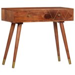 vidaXL Table console 90x35x76 cm Bois d'acacia massif