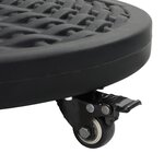 Base de Parasol vidaXL avec Roues pour Poteaux Ø38-48 mm 13 kg Rond