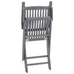 vidaXL Chaises pliantes 6 pièces avec coussins en bois d'acacia massif