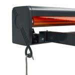 vidaXL Auvent rétractable orange et marron 4 5x3 m tissu et aluminium