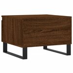vidaXL Tables basses 2 Pièces chêne marron 50x46x35 cm bois d'ingénierie