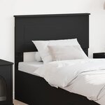 vidaXL Tête de lit Chêne noir 100 cm Bois d'ingénierie