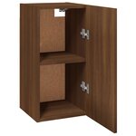 vidaXL Meuble TV Chêne marron 30 5x30x60 cm Bois d'ingénierie