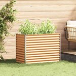 vidaXL Jardinière surélevée 98 x 50 x 68 cm Acier galvanisé