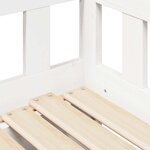 vidaXL Lit de jour avec gigogne et tiroirs sans matelas blanc 90x190cm