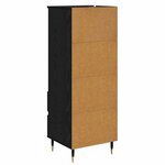 vidaXL Haut Armoire Chêne noir 40 x 36 x 110 cm Bois d'ingénierie